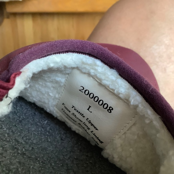 PAISLEY & GRAY Houser Quilted Faux Shearling Lined Slipper Maroon SZ L - Picture 12 of 16